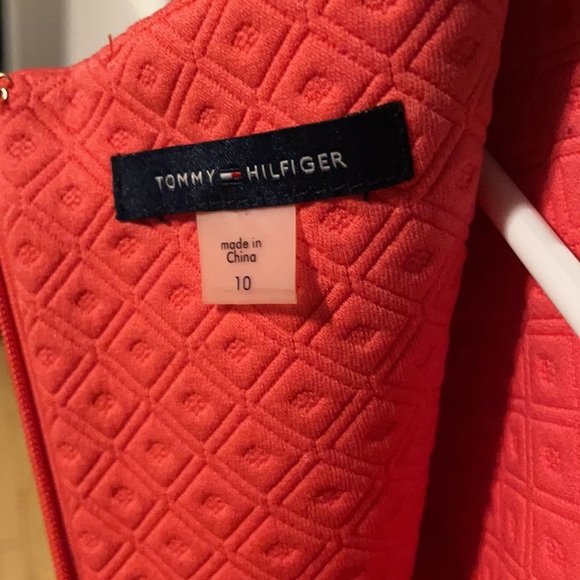 Tommy Hilfiger size 10 tangerine sleeveless dress - Picture 8 of 11